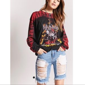 Distresses Demin Bermuda Shorts